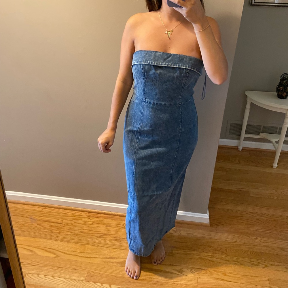 VICI COLLECTION Denim Bodycon Dress